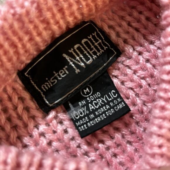 Vintage Mister Noah Pink Knit Sweater - Picture 8 of 8